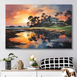 The Ocean Course At Kiawah Island Golf Resort Painting Canvas Prints Wall Art Home Decor, Painting Canvas, Wall Decor