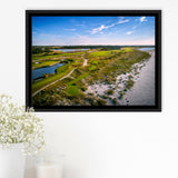 The Ocean Course At Kiawah Island Golf Resort Framed Canvas Prints Wall Art - Painting Canvas, Floating Frame, Wall Decor