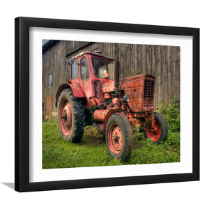 The Old Tractor Hdr Wall Art Print - Framed Art, Framed Prints, Painting Print