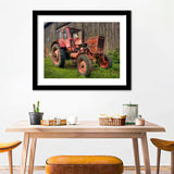 The Old Tractor Hdr Wall Art Print - Framed Art, Framed Prints, Painting Print