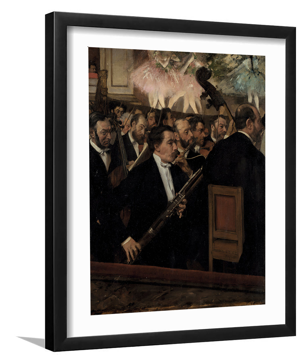 The Orchestra Of The Opera By Edgar Degas-Canvas Art,Art Print,Framed Art,Plexiglass cover