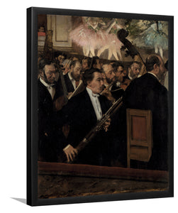 The Orchestra Of The Opera By Edgar Degas-Art Print,Frame Art,Plexiglass Cover