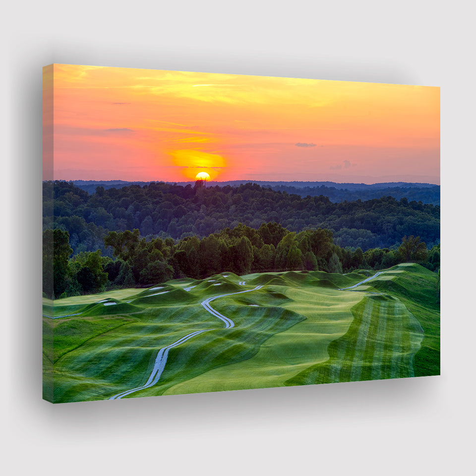 The Pete Dye Course At French Lick, Golf Art Print, Golf Lover, Canvas Prints Wall Art Decor