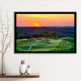 The Pete Dye Course At French Lick, Golf Art Print, Framed Canvas Prints Wall Art Decor, Floating Frame