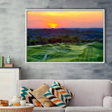 The Pete Dye Course At French Lick, Golf Art Print, Framed Canvas Prints Wall Art Decor, Floating Frame