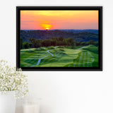 The Pete Dye Course At French Lick, Golf Art Print, Framed Canvas Prints Wall Art Decor, Floating Frame