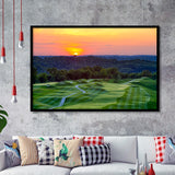 The Pete Dye Course At French Lick, Golf Sport Print, Golf Lover, Framed Art Prints Home Decor