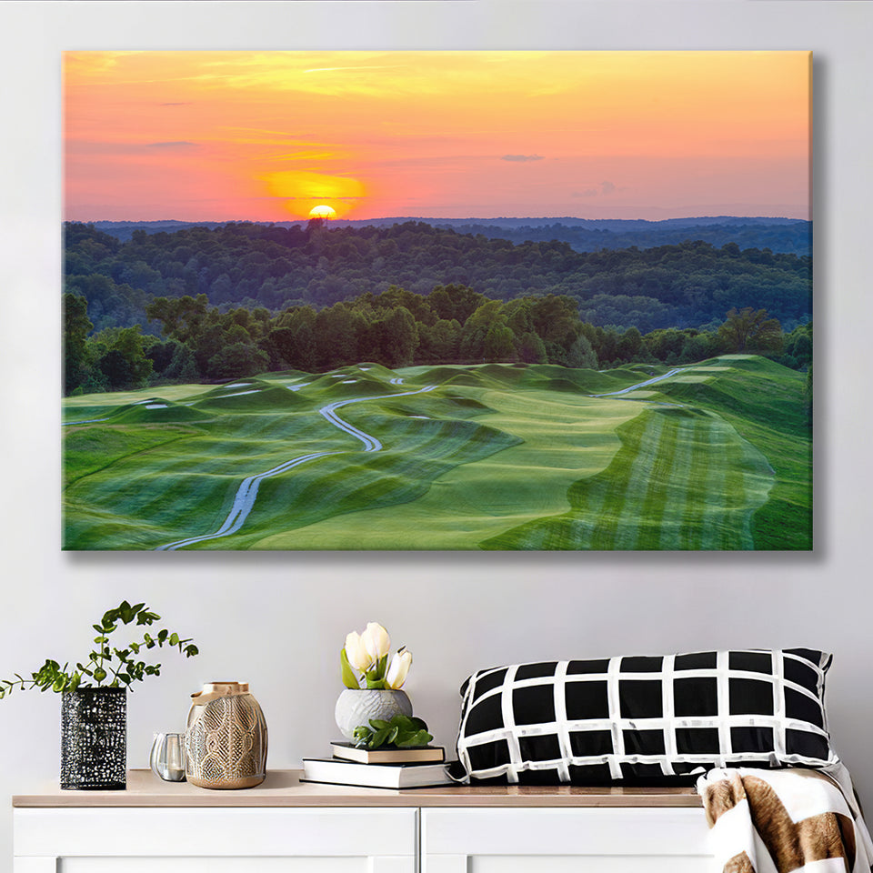 The Pete Dye Course At French Lick, Golf Art Print, Golf Lover, Canvas Prints Wall Art Decor