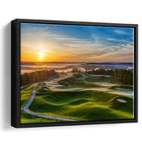 The Pete Dye Golf Course At French, Golf Art Print, Framed Canvas Prints Wall Art Decor, Floating Frame