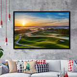 The Pete Dye Golf Course At French, Golf Sport Print, Golf Lover, Framed Art Prints Home Decor