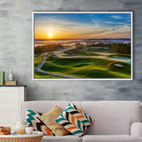 The Pete Dye Golf Course At French, Golf Art Print, Framed Canvas Prints Wall Art Decor, Floating Frame