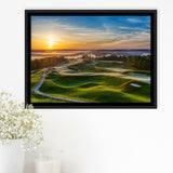 The Pete Dye Golf Course At French, Golf Art Print, Framed Canvas Prints Wall Art Decor, Floating Frame