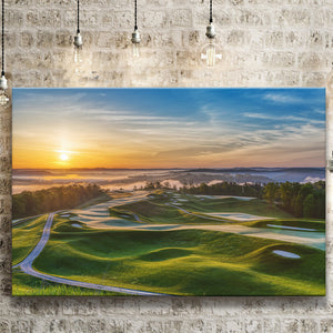 The Pete Dye Golf Course At French, Golf Art Print, Golf Lover, Canvas Prints Wall Art Decor
