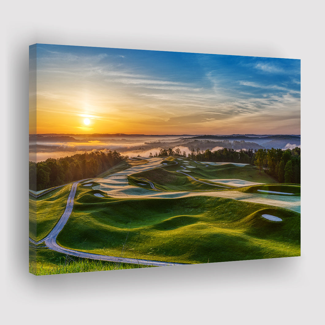 The Pete Dye Golf Course At French, Golf Art Print, Golf Lover, Canvas Prints Wall Art Decor