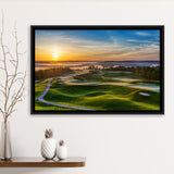 The Pete Dye Golf Course At French, Golf Art Print, Framed Canvas Prints Wall Art Decor, Floating Frame