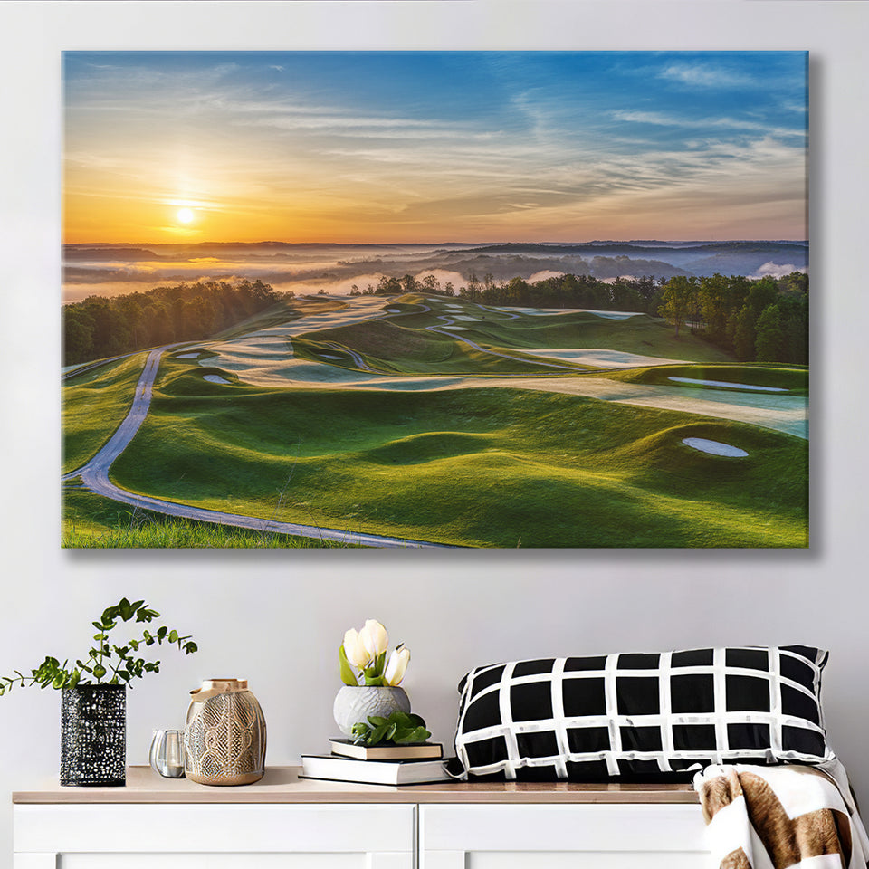 The Pete Dye Golf Course At French, Golf Art Print, Golf Lover, Canvas Prints Wall Art Decor