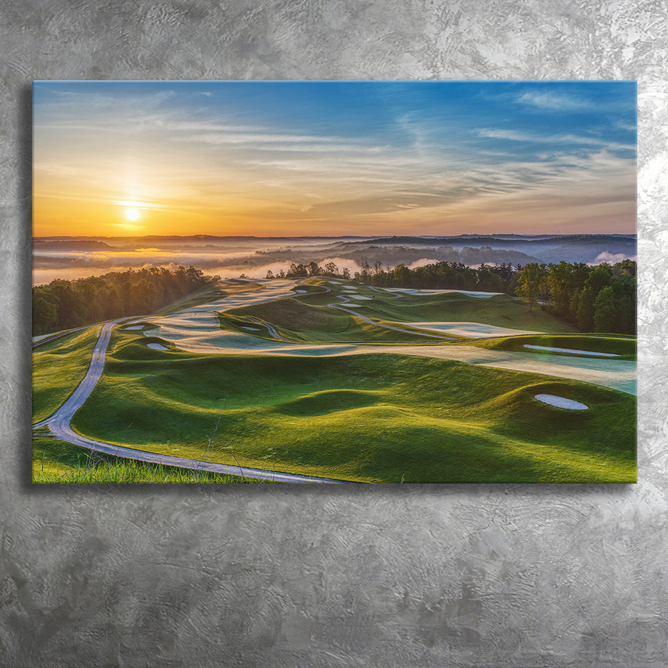 The Pete Dye Golf Course At French, Golf Art Print, Golf Lover, Canvas Prints Wall Art Decor