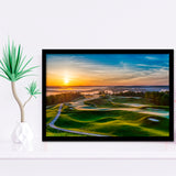 The Pete Dye Golf Course At French, Golf Sport Print, Golf Lover, Framed Art Prints Home Decor