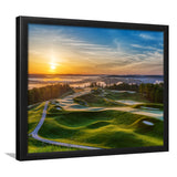 The Pete Dye Golf Course At French, Golf Sport Print, Golf Lover, Framed Art Prints Home Decor