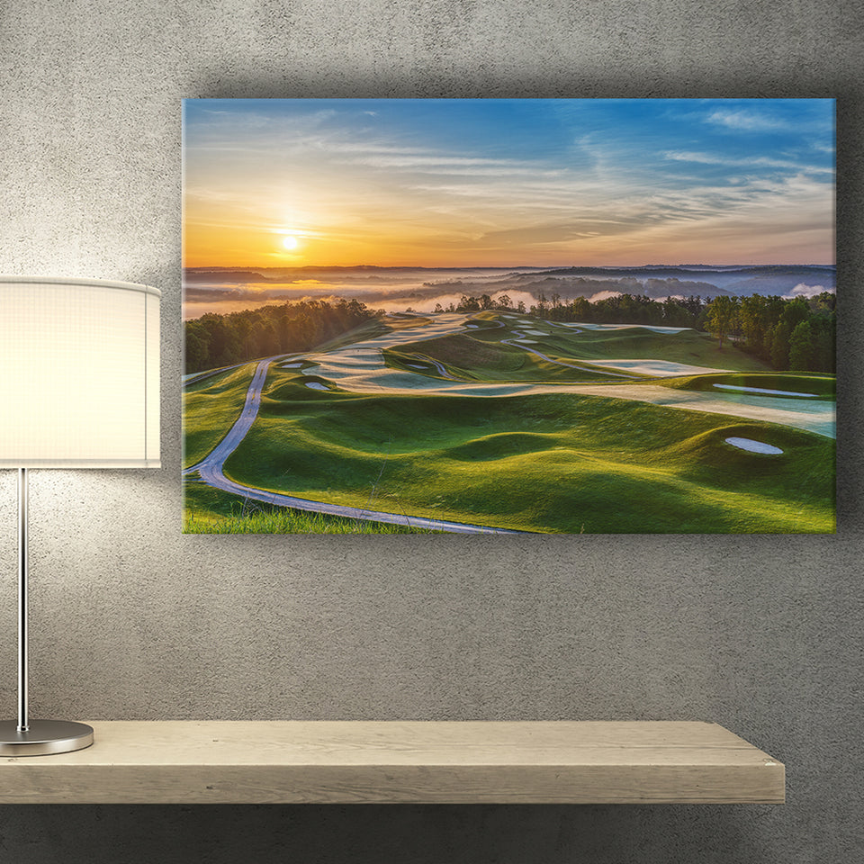 The Pete Dye Golf Course At French, Golf Art Print, Golf Lover, Canvas Prints Wall Art Decor