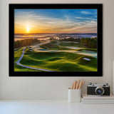 The Pete Dye Golf Course At French, Golf Sport Print, Golf Lover, Framed Art Prints Home Decor