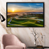 The Pete Dye Golf Course At French, Golf Art Print, Framed Canvas Prints Wall Art Decor, Floating Frame