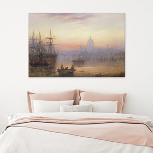 The Pool Of London At Sundown 1876 Canvas Wall Art - Canvas Prints, Prints For Sale, Painting Canvas