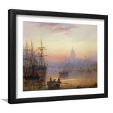 The Pool Of London At Sundown 1876 Wall Art Print - Framed Art, Framed Prints, Painting Print