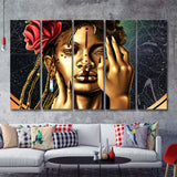 The Royalty Art Series 5 Pieces B Canvas Prints Wall Art - Painting Canvas, Multi Panels, Wall Decor