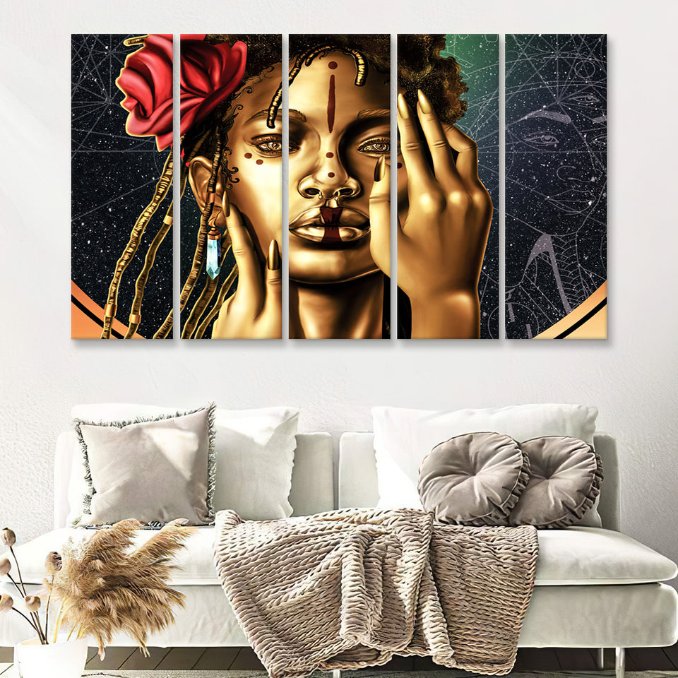 The Royalty Art Series 5 Pieces B Canvas Prints Wall Art - Painting Canvas, Multi Panels, Wall Decor