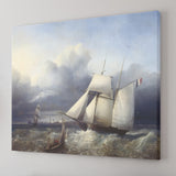 The Ship Charles V In A Storm 1840 By Petrus Weyts Maritime Museum Antwerp Belgium Canvas Wall Art - Canvas Prints, Prints For Sale, Painting Canvas