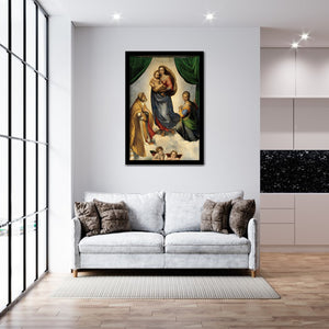 The Sistine Madonna By Raphael Sanzio-Art Print,Frame Art,Plexiglass Cover