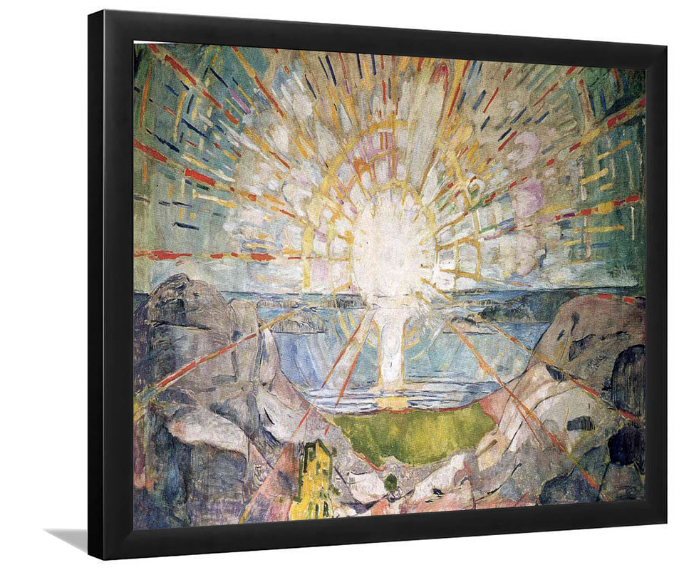 The Sun By Edward Munch-Art Print,Canvas Art,Frame Art,Plexiglass Cover