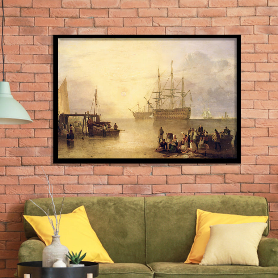 The Sun Rising Through Vapour C 1809 Framed Art Prints Wall Decor - Painting Art, Framed Picture, Home Decor, For Sale