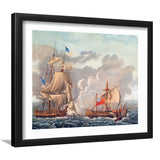The Taking Of The English Vessel The Java Wall Art Print - Framed Art, Framed Prints, Painting Print