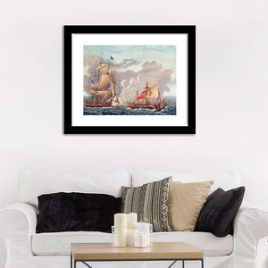 The Taking Of The English Vessel The Java Wall Art Print - Framed Art, Framed Prints, Painting Print