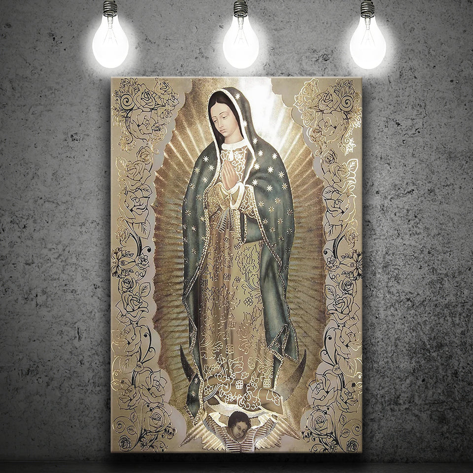 The Virgin Of Guadalupe Religious Art Decor Our Lady of Guadalupe Canvas Prints Wall Art - Painting Canvas, Wall Decor, Painting Prints