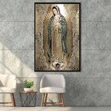 The Virgin Of Guadalupe Religious Our Lady of Guadalupe Framed Canvas Prints Wall Art - Painting Canvas, Wall Decor, Floating Frame