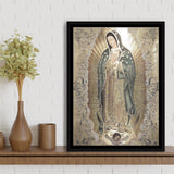 The Virgin Of Guadalupe Religious Our Lady of Guadalupe Framed Canvas Prints Wall Art - Painting Canvas, Wall Decor, Floating Frame
