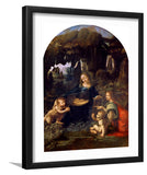 The Virgin Of The Rocks (Madonna Of The Rocks) By Leonardo Da Vinci-Canvas Art,Art Print,Framed Art,Plexiglass cover
