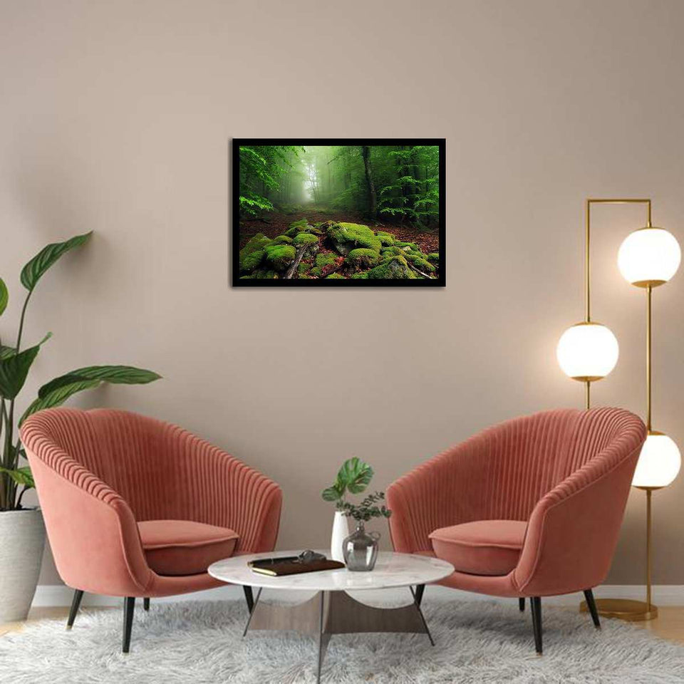 The beauty of the greenery-Forest art, Art print, Plexiglass Cover