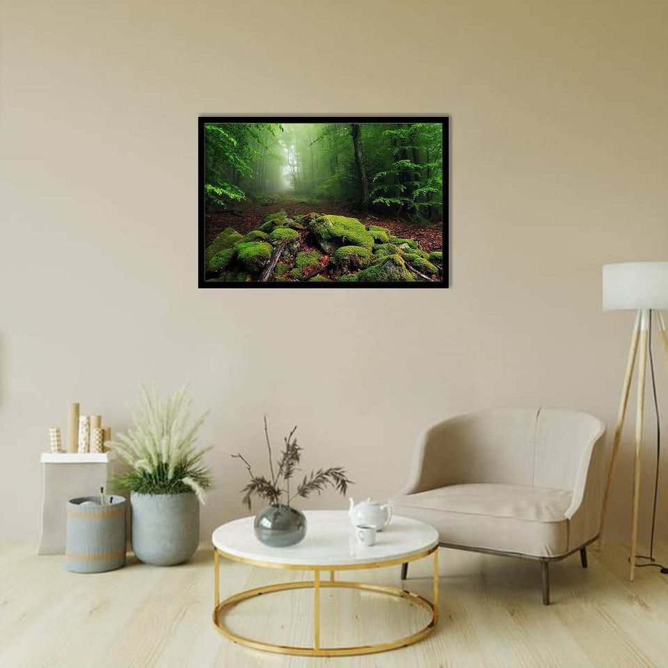 The beauty of the greenery-Forest art, Art print, Plexiglass Cover