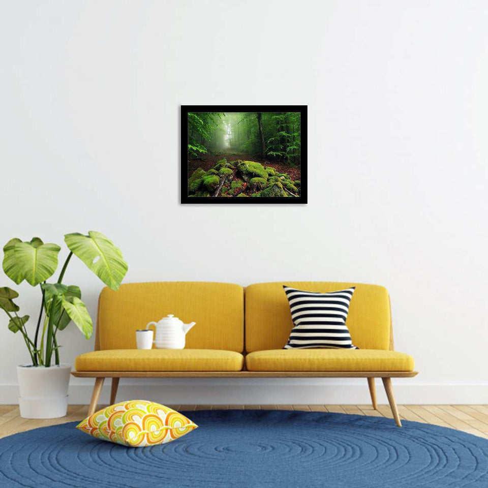 The beauty of the greenery-Forest art, Art print, Plexiglass Cover