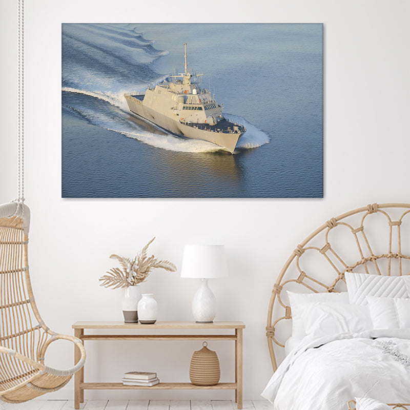 The Littoral Combat Ship Pre Commissioning Unit Fort Worth Canvas Wall Art - Canvas Prints, Prints For Sale, Painting Canvas,Canvas On Sale