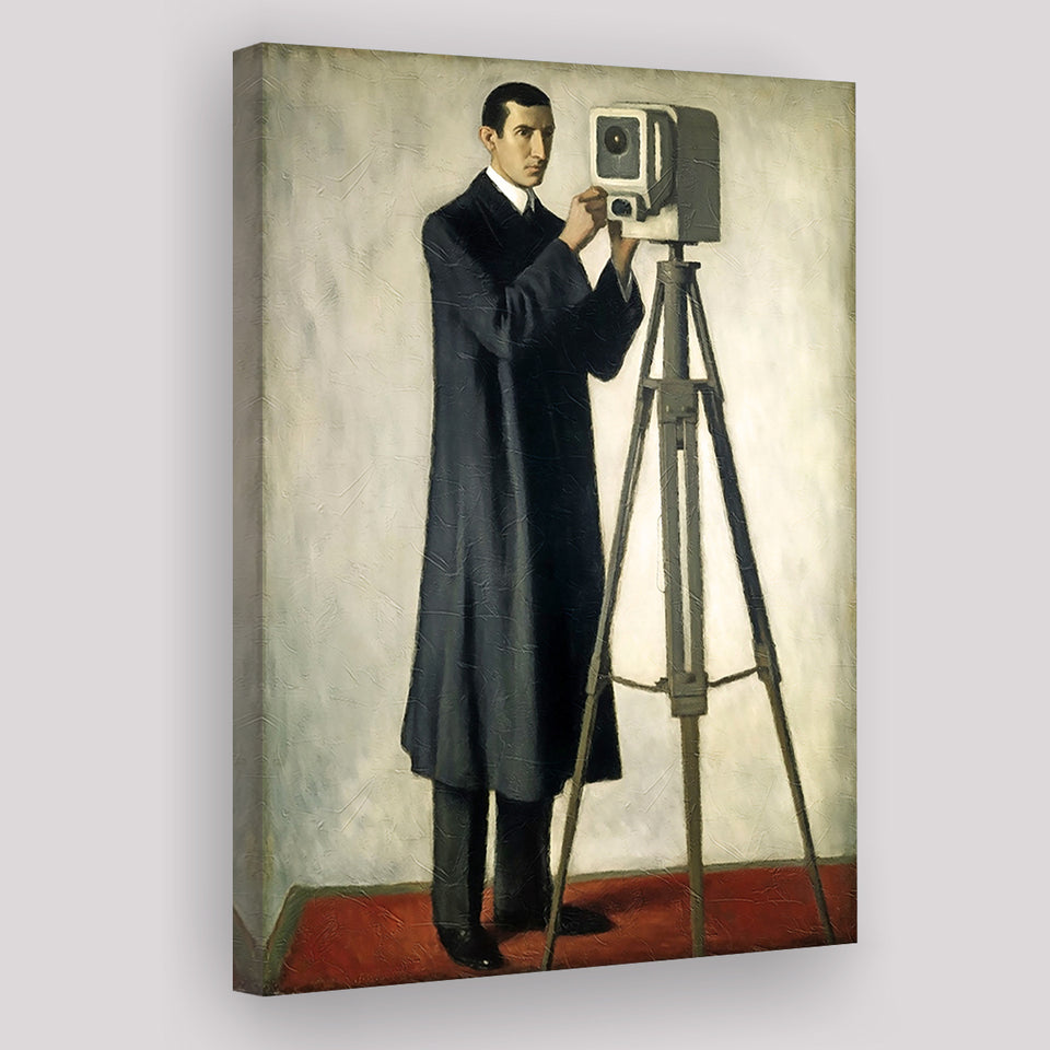 The Man And Old Toy Canvas Prints Wall Art, Home Living Room Decor, Large Canvas