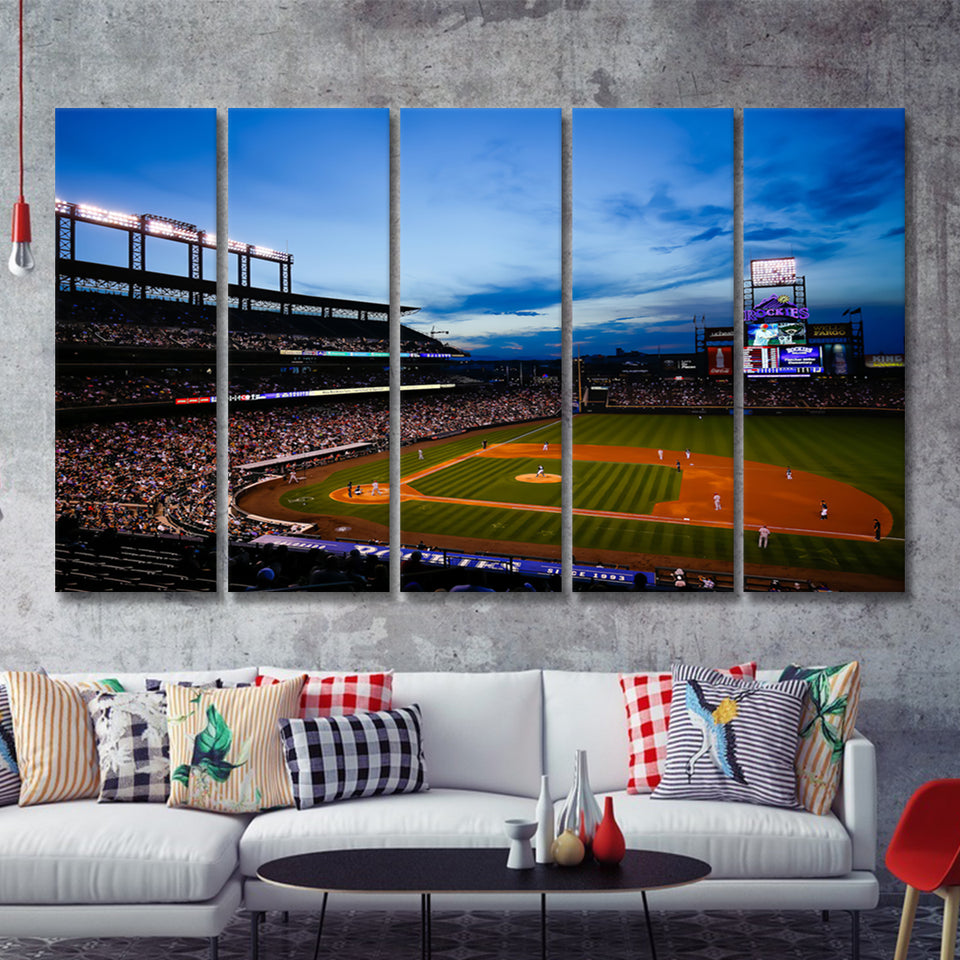 The Most Iconic Stadium In Every State Business Insider 5 Pieces Canvas Prints Wall Art Decor - Painting Canvas,Multi Panel,Painting Prints