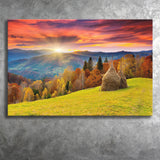 The mountain autumn landscape with colorful forestjpeg Canvas Prints Wall Art - Painting Canvas, Wall Decor, Home Decor, Prints for Sale