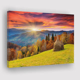 The mountain autumn landscape with colorful forestjpeg Canvas Prints Wall Art - Painting Canvas, Wall Decor, Home Decor, Prints for Sale