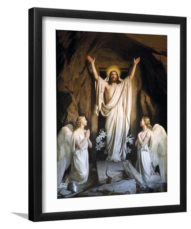 The resurrection - Framed Prints, Painting Art, Art Print, Framed Art, Black Frame