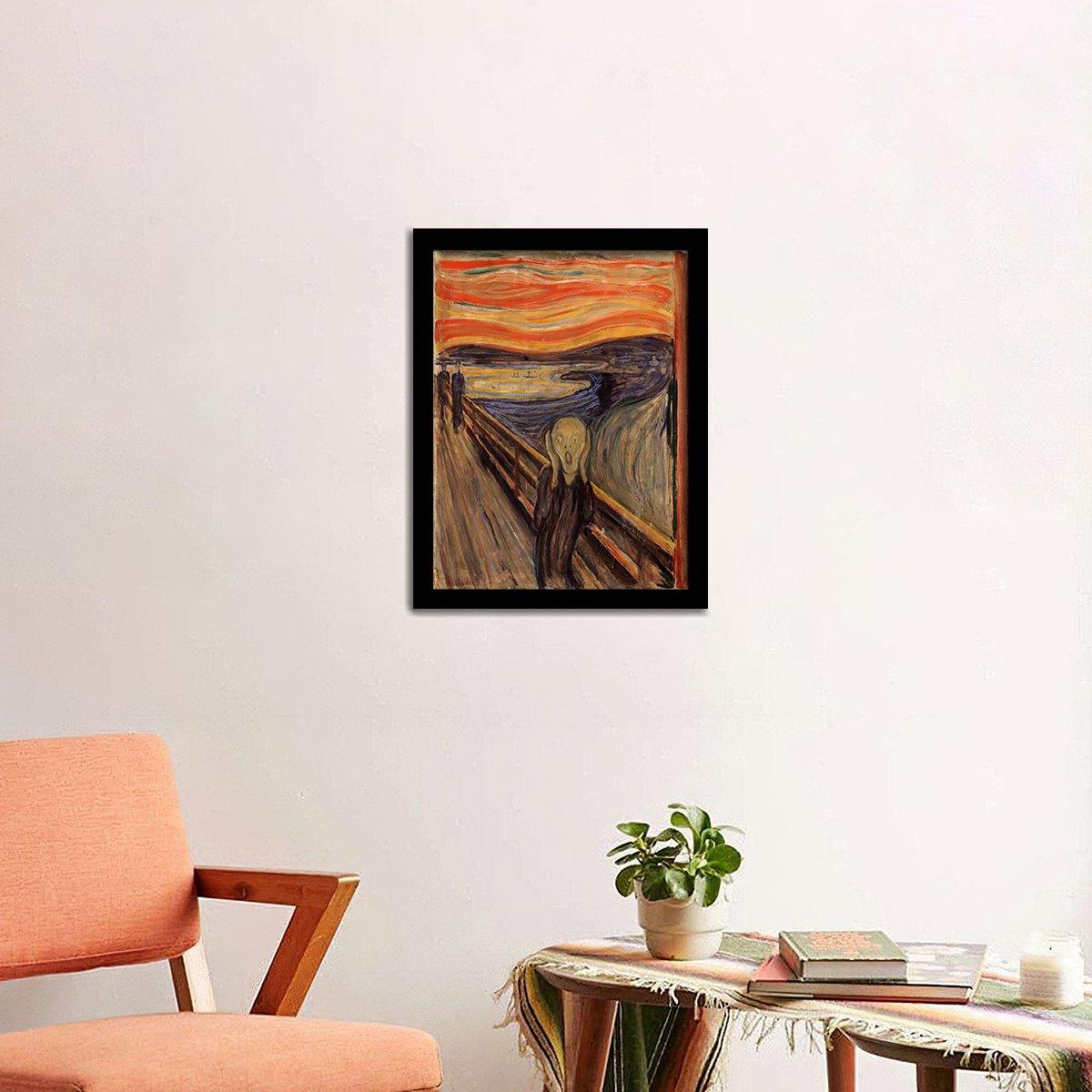 The scream 1893 - Edvard Munch - Art Print, Frame Art, Painting Art ...